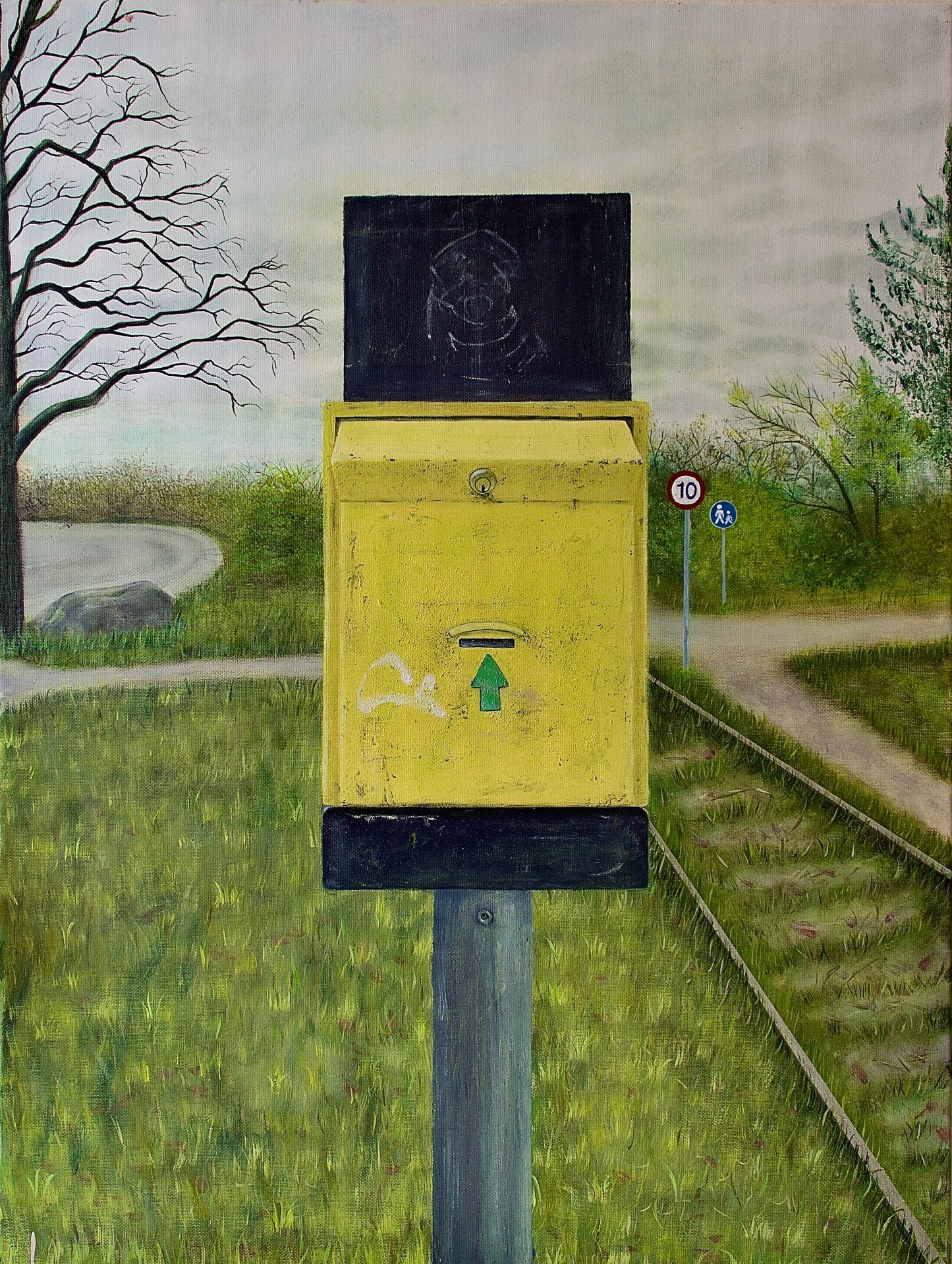"Kort eller billet, tak" 60x80
