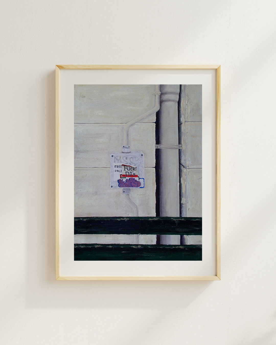 "Fuck DJ's" print