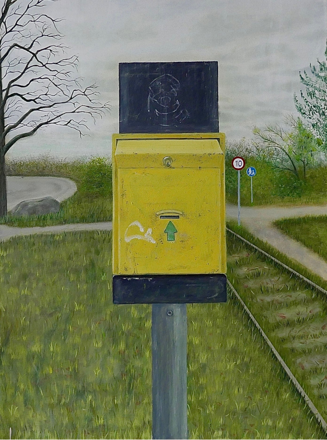 "Kort eller billet, tak" 60x80